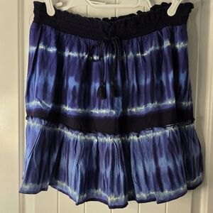 beachlunchlounge Blue Tie-Dye Tiered Skirt ❤️